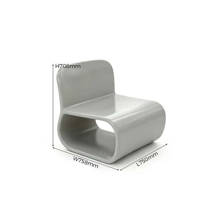 Flowing Curve FRP Lounge Seating